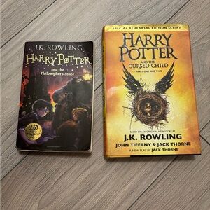 Harry Potter Book Set, The Philosopher’s Stone and The Cursed Child, Set of 2.